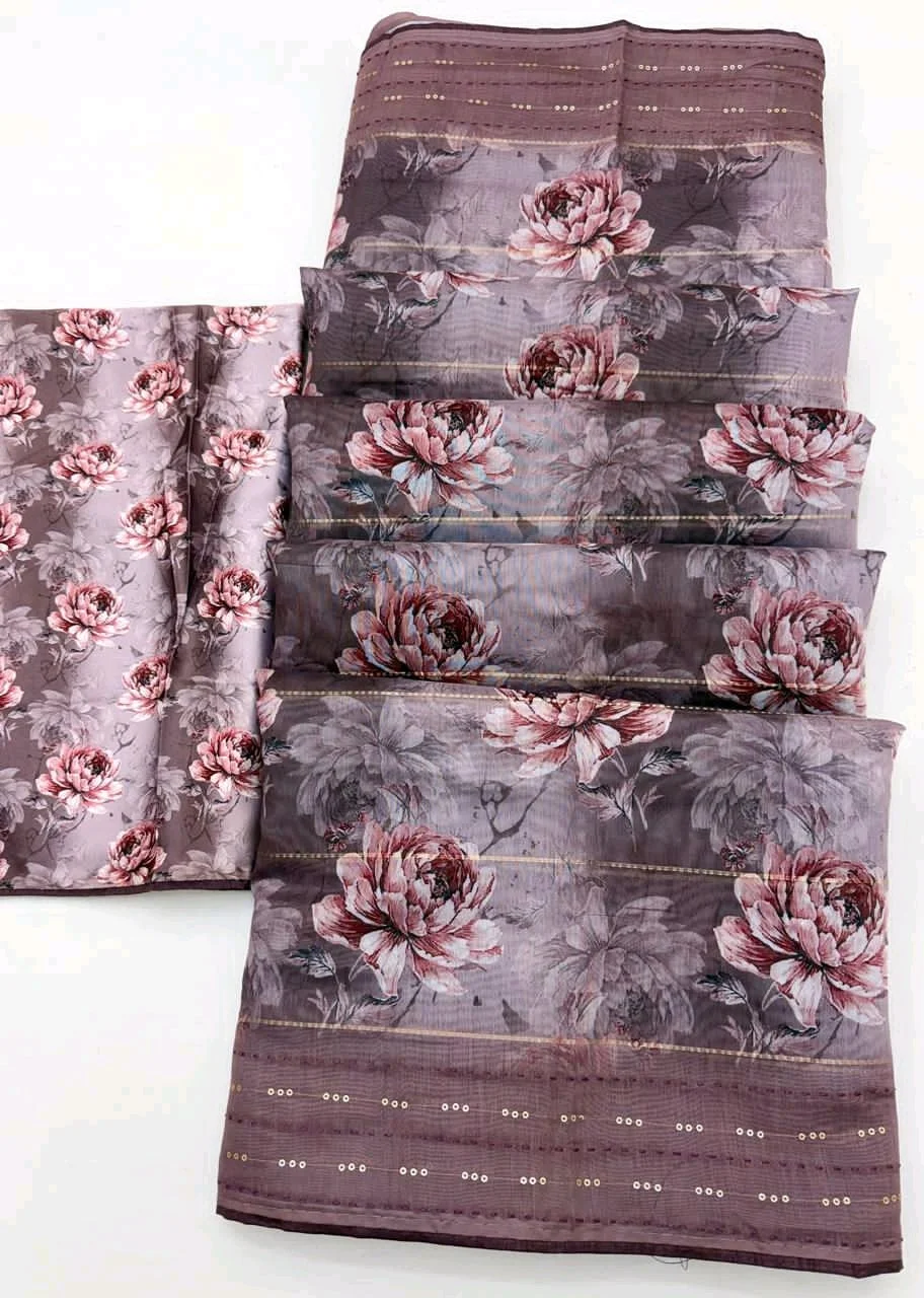 Soft Cotton Linen Sarees 9