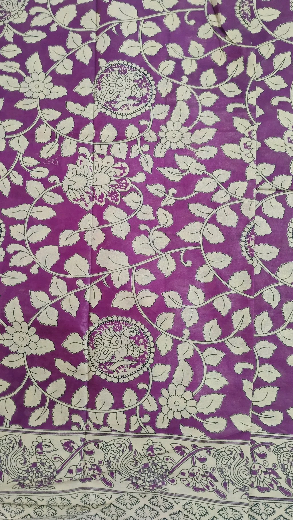 Pure Kalamkari Cotton Saree thumbnail 3