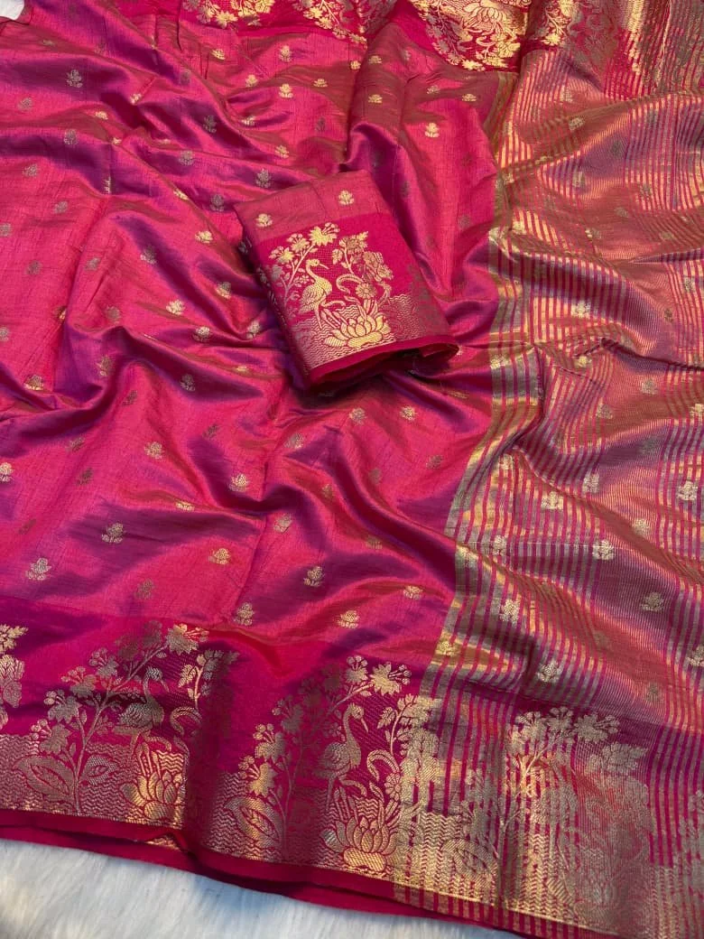 Soft Tusser Silk Saree 9