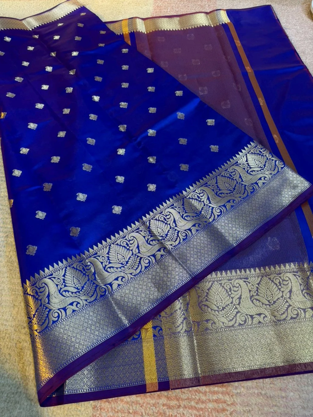 Semi Katan Soft Silk Banarasi Saree thumbnail 6