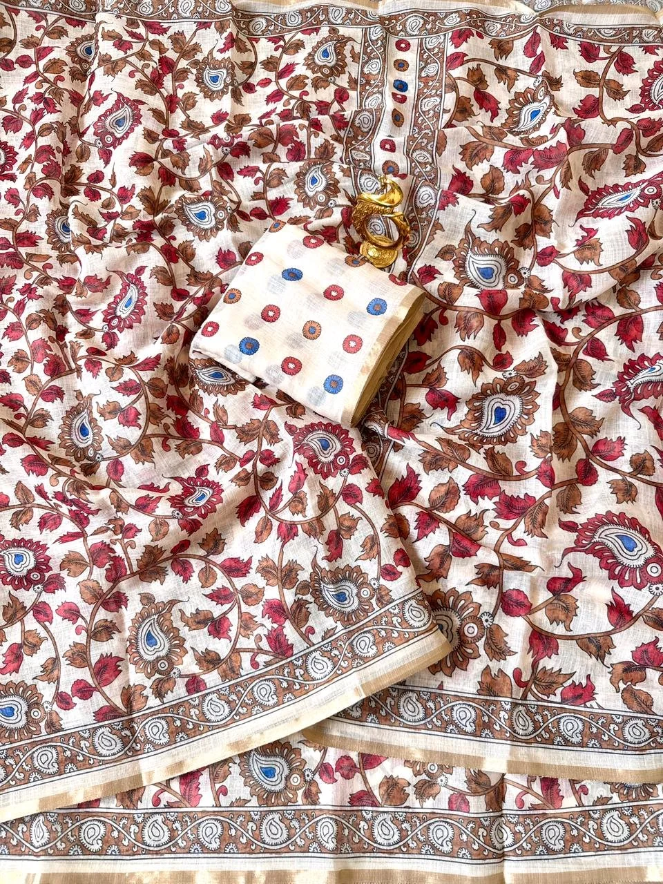 Lenin Cotton Saree thumbnail 3