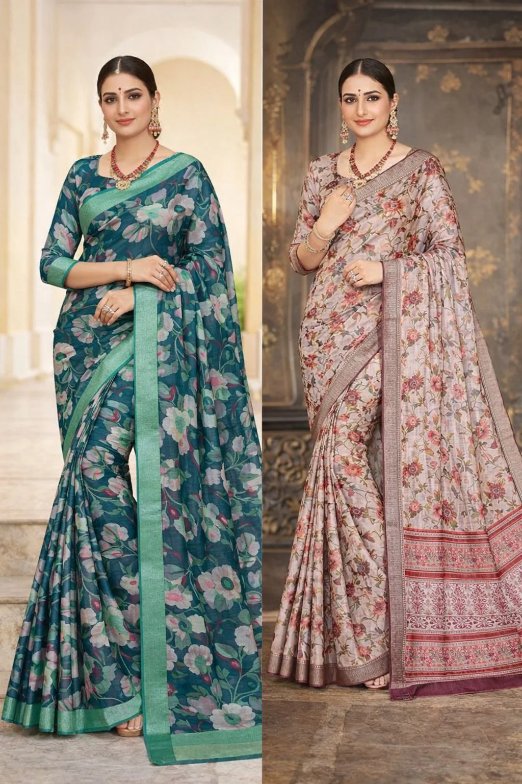 Lenin Cotton silk sarees 2