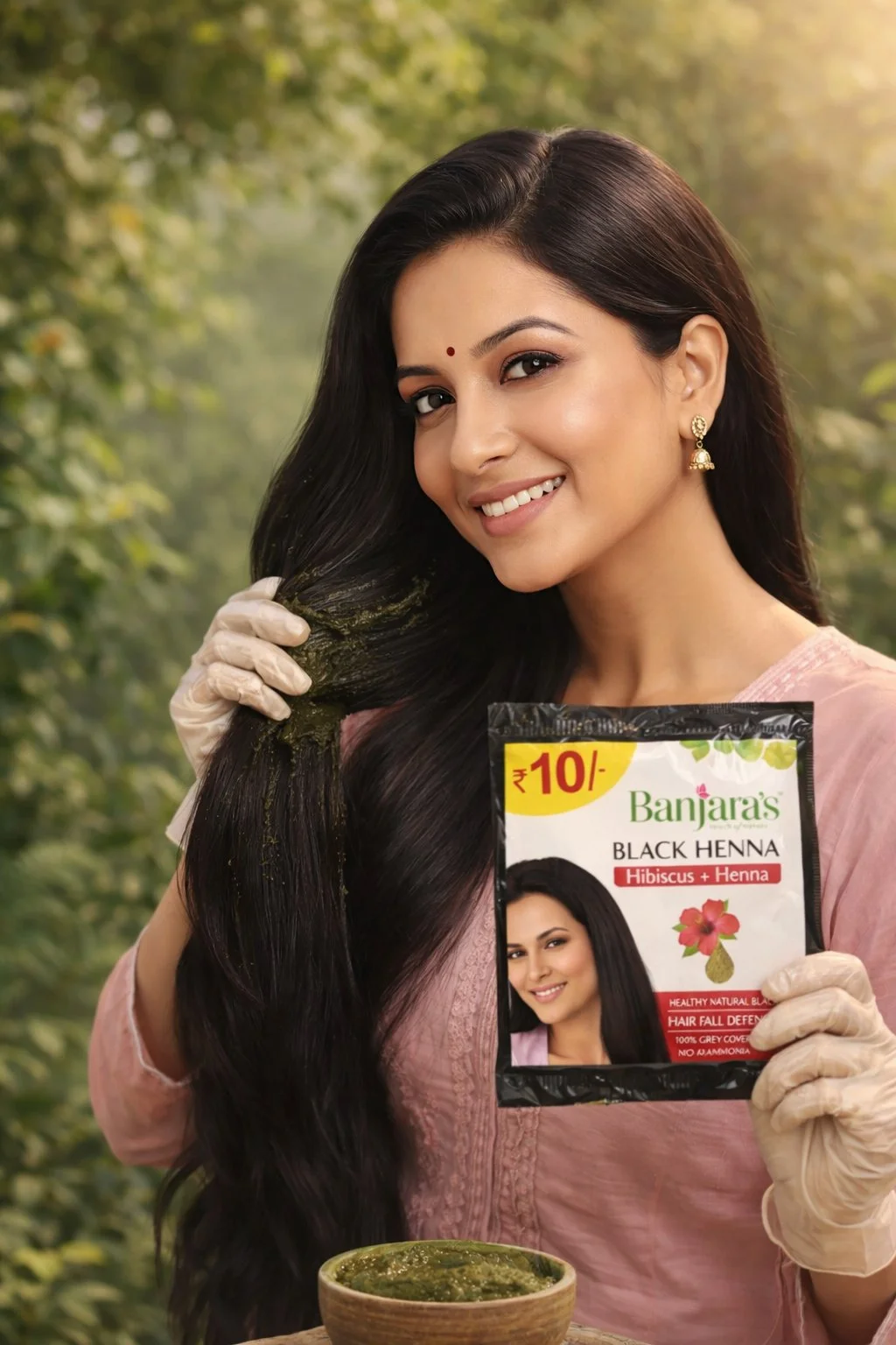 Banjara Black Henna.Hibiscus + Henna thumbnail 2