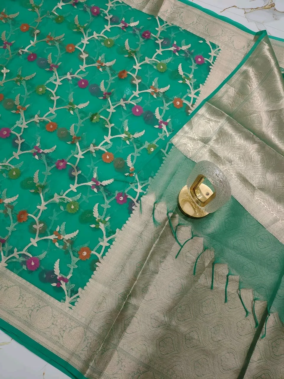 Kora Organza Silk Saree thumbnail 2