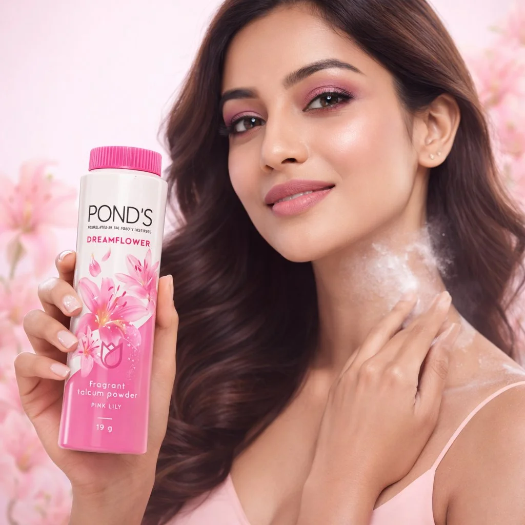 Ponds Dreamflower Fragrant Talcum Powder Pink Lily 19g 2