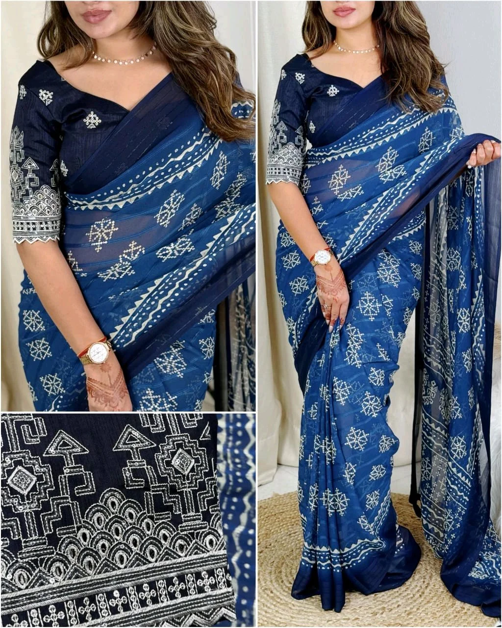 Heavy Georgette Saree 1