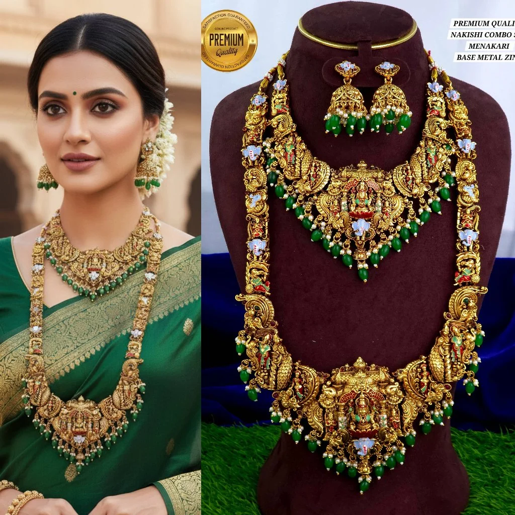 Premium Quality Nakishi Combo Set with Menakari