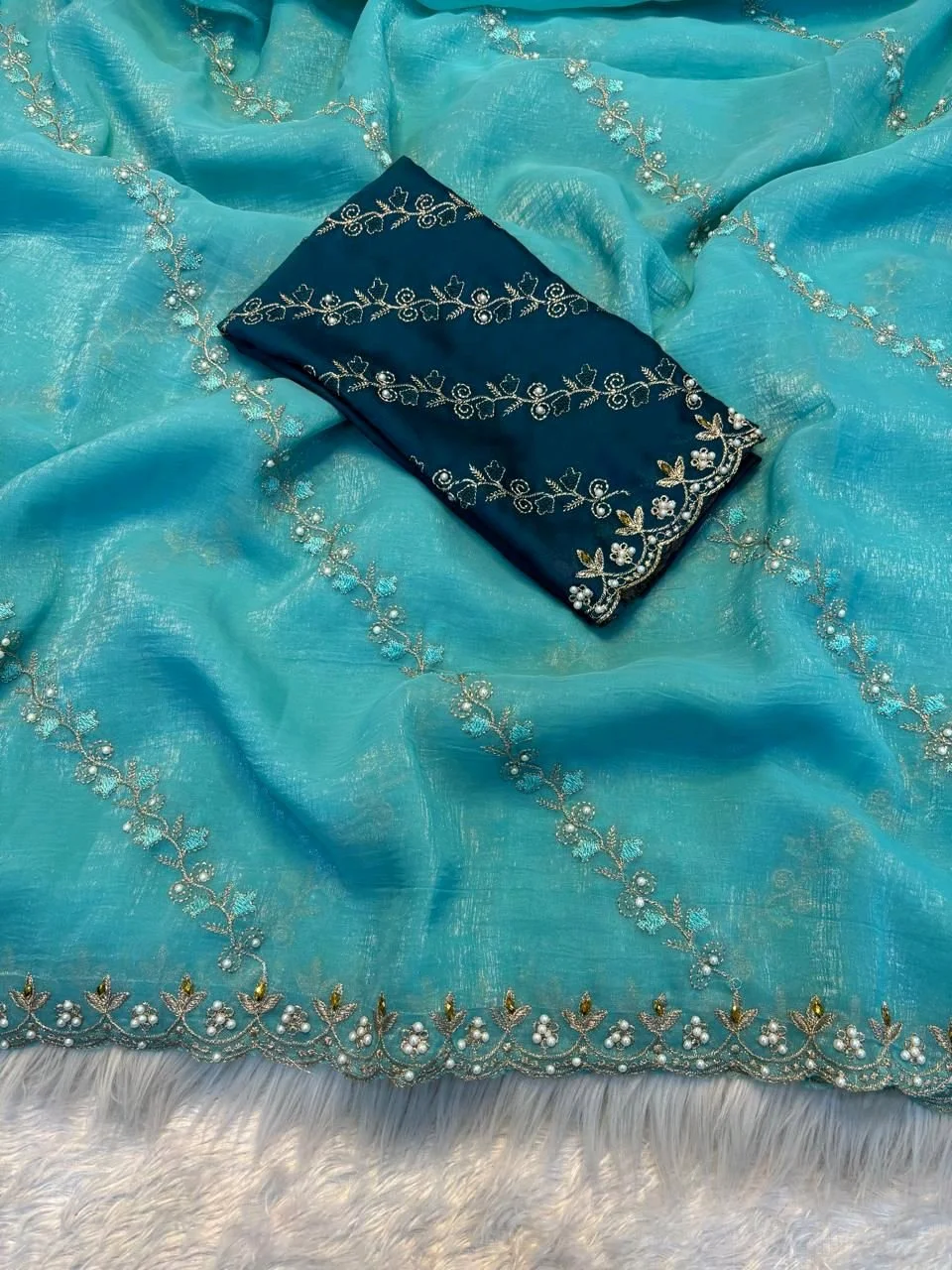 Soft Crunchy Saree 9