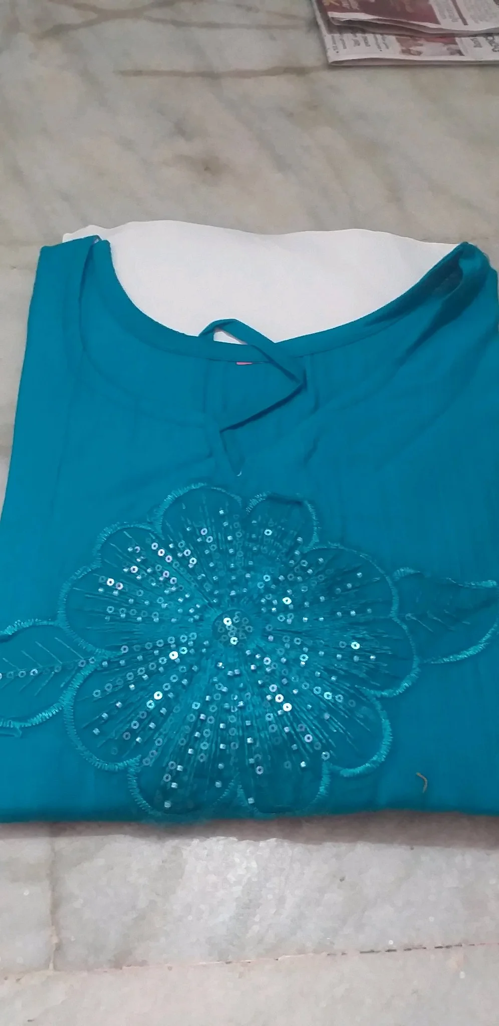 Pink Embellished Kaftan top 3