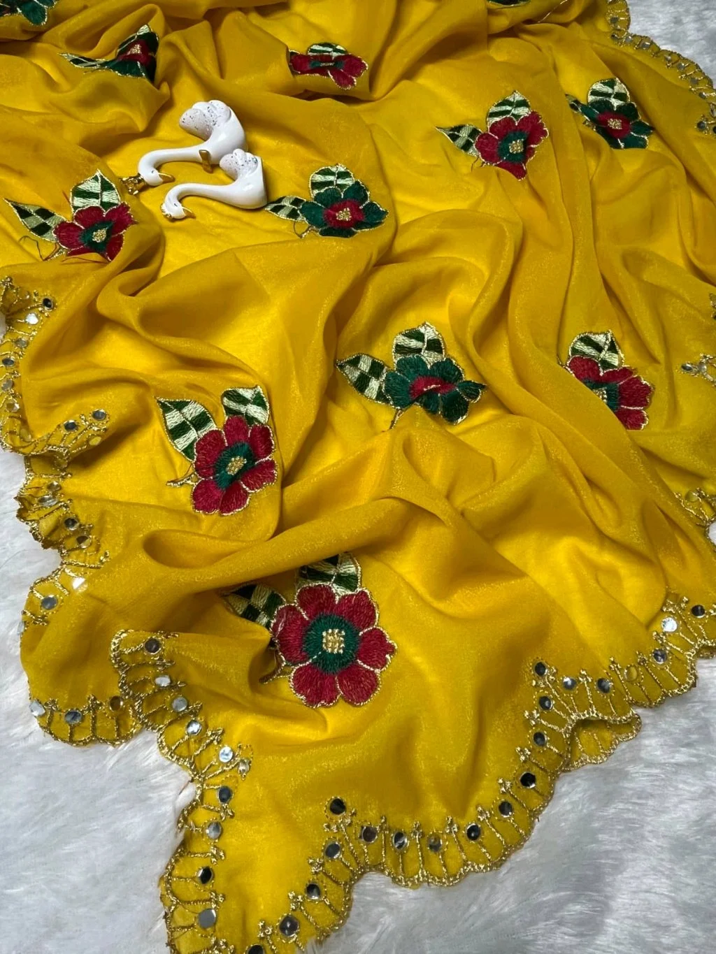 Soft Rangoli Saree 5