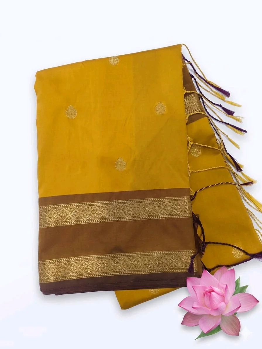 Semi Katan Soft Sarees thumbnail 5