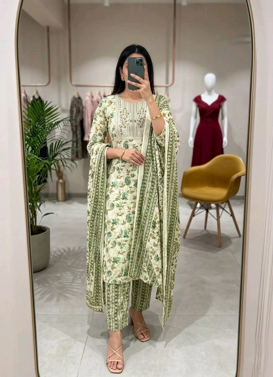 3-piece Suit Set with Dupatta thumbnail 6