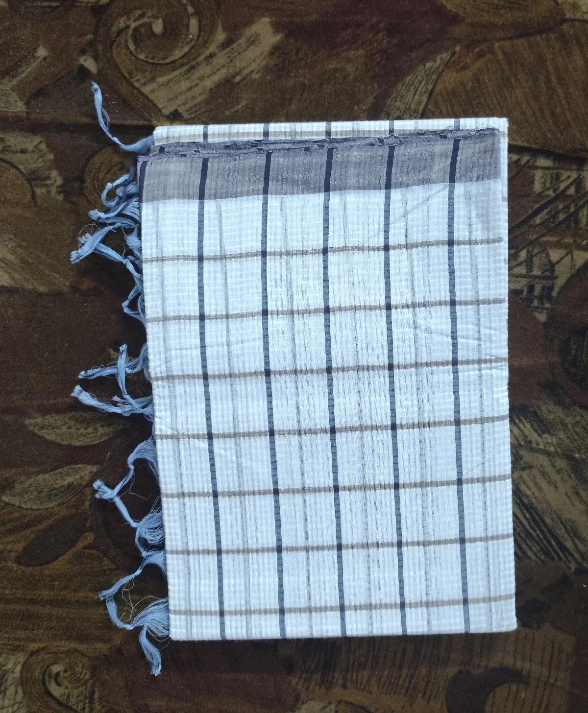 Dark Rani pink with halfwhiteHandloom cottonsaree 3