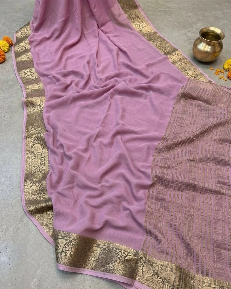 Pure Chiffon Saree 9