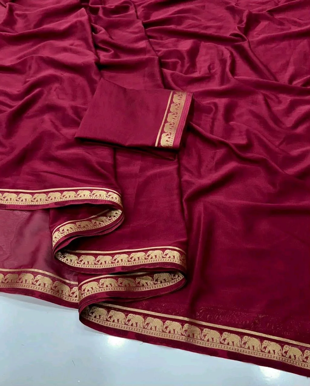 Mysore Crepe Saree 9