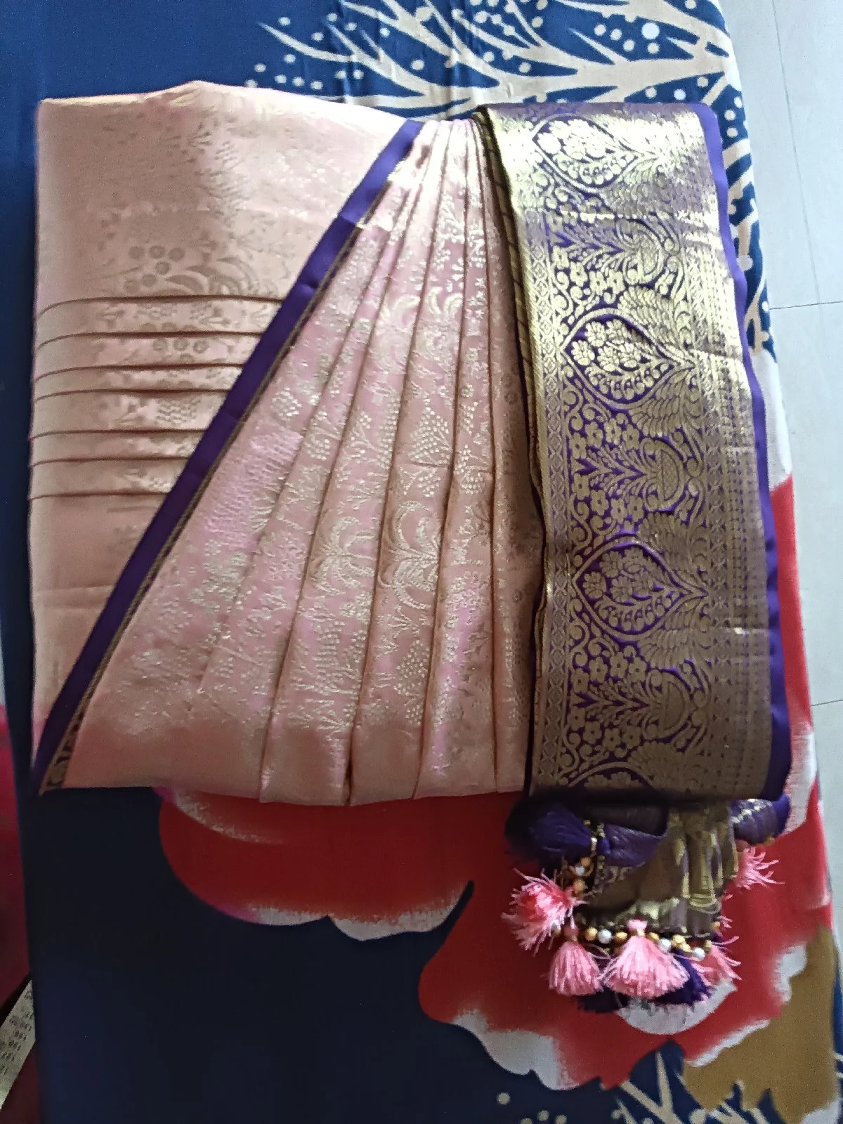 krish pleats saree  Pre-pleating service 9