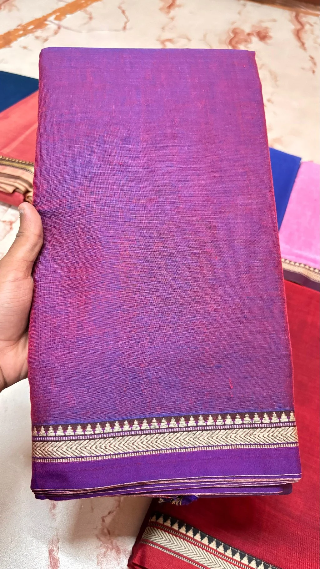 Narayan Peth Pure Cotton Saree thumbnail 2