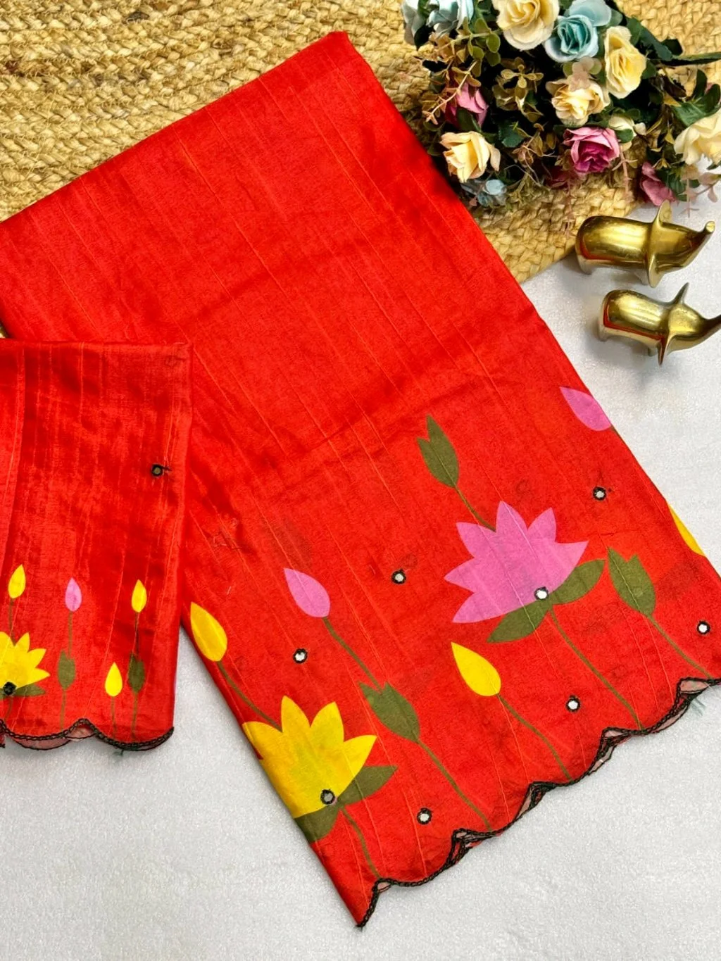 Tussar Silk Saree thumbnail 2