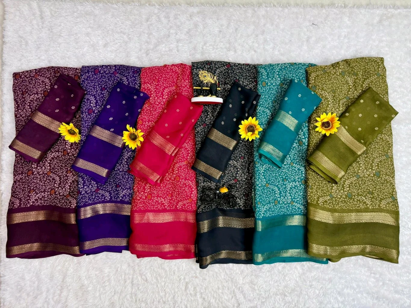 Georgette Sarees thumbnail 1