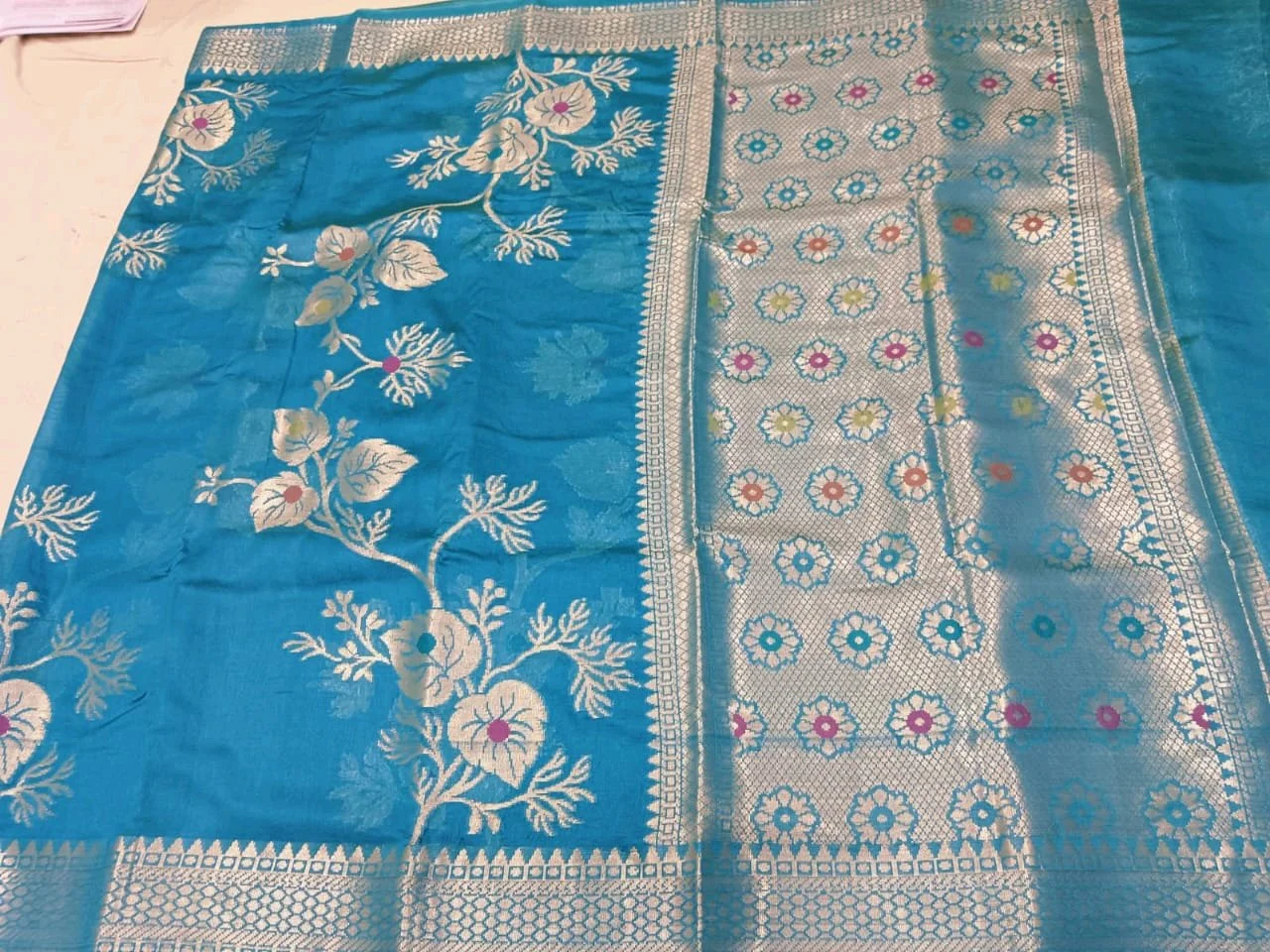 Katan Raw Mango Sarees thumbnail 6