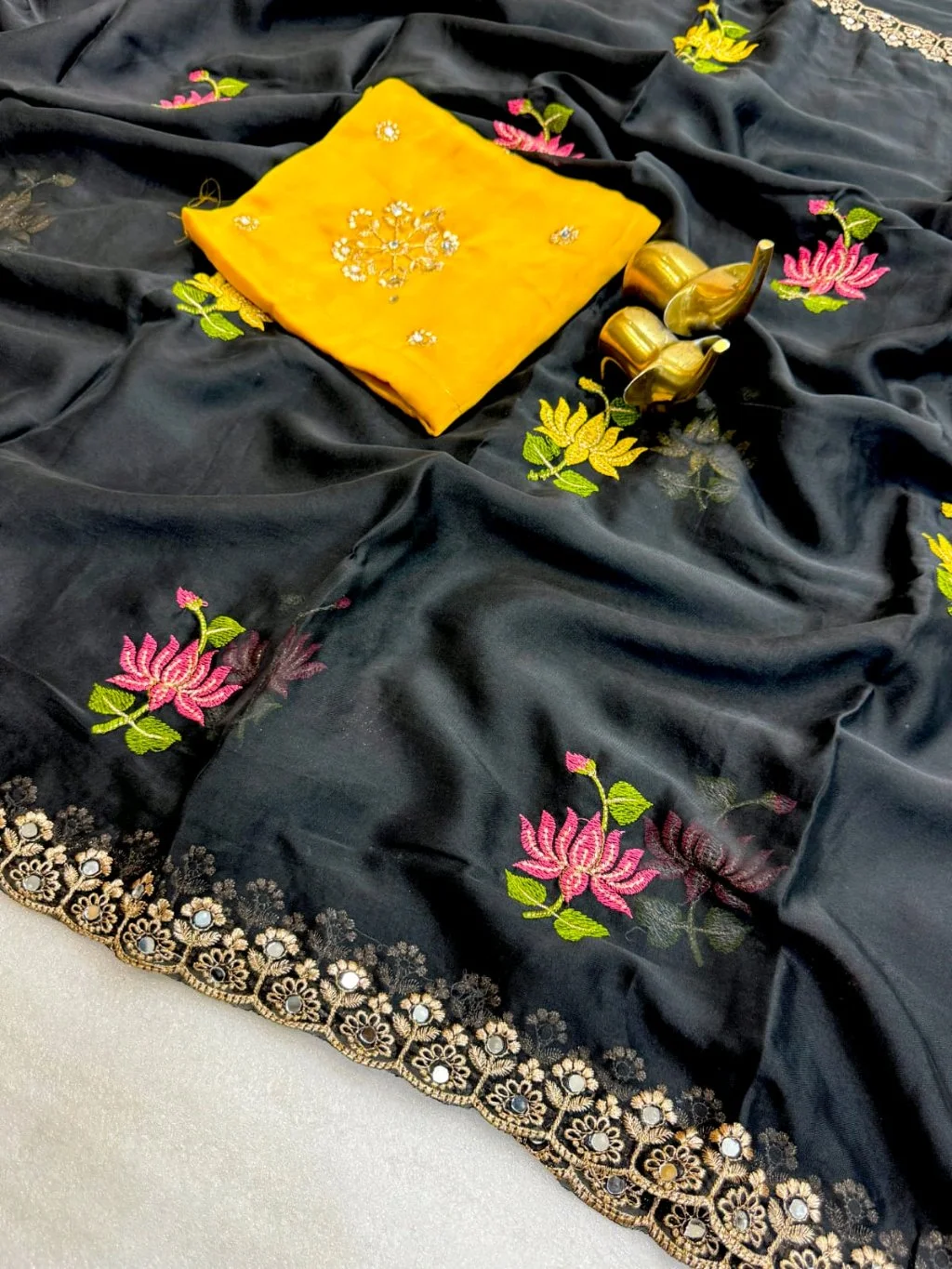 Soft Rangoli Saree 3