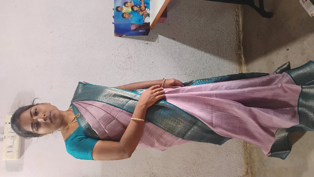 Lavender Mashroom Silk Saree Which Is Very Comfortable And Light Weight Super 3