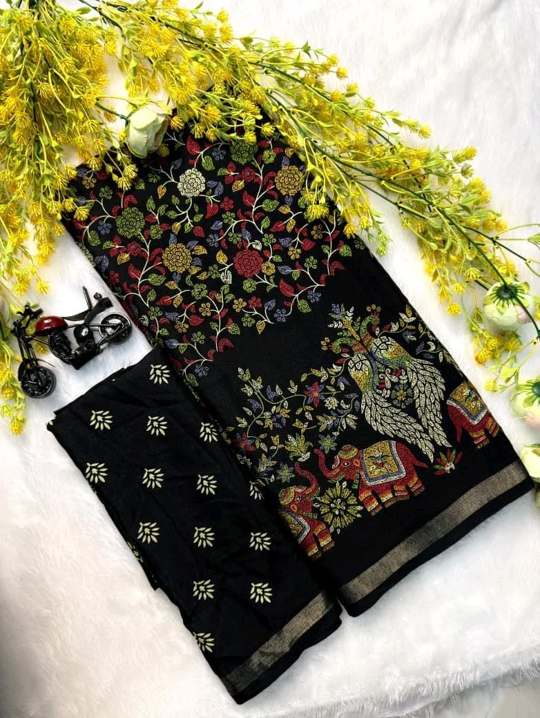 Pure Soft Mul Mul Cotton Saree 1