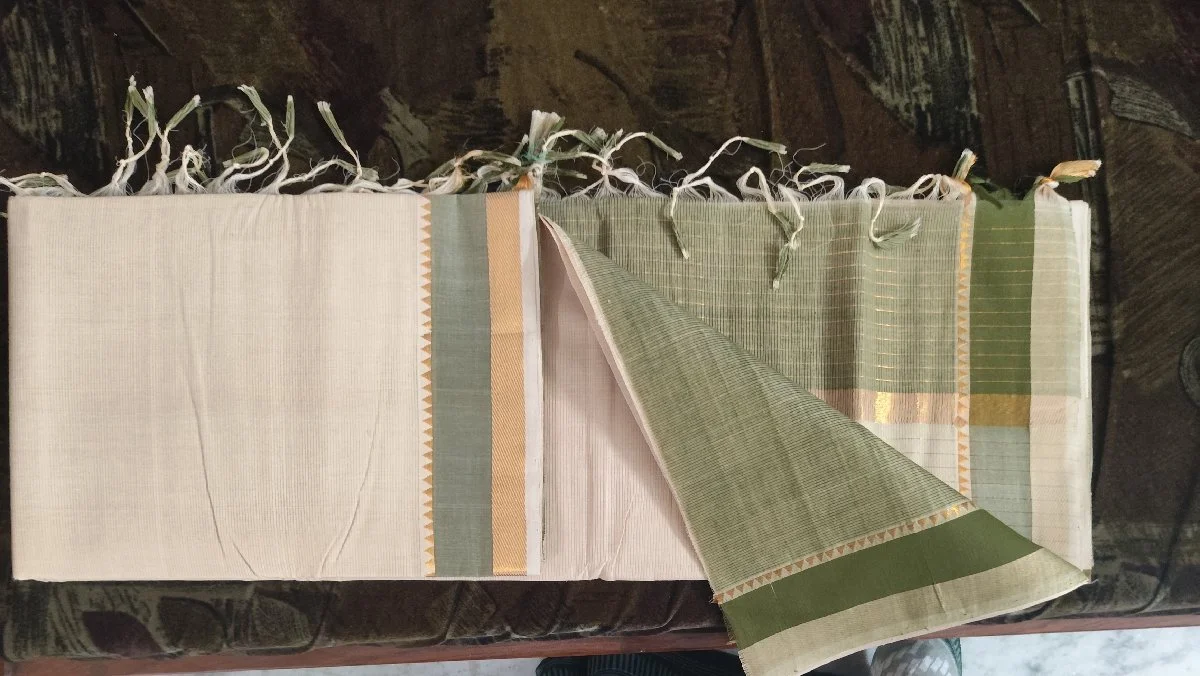 Mangalagiri cotton saree thumbnail 2