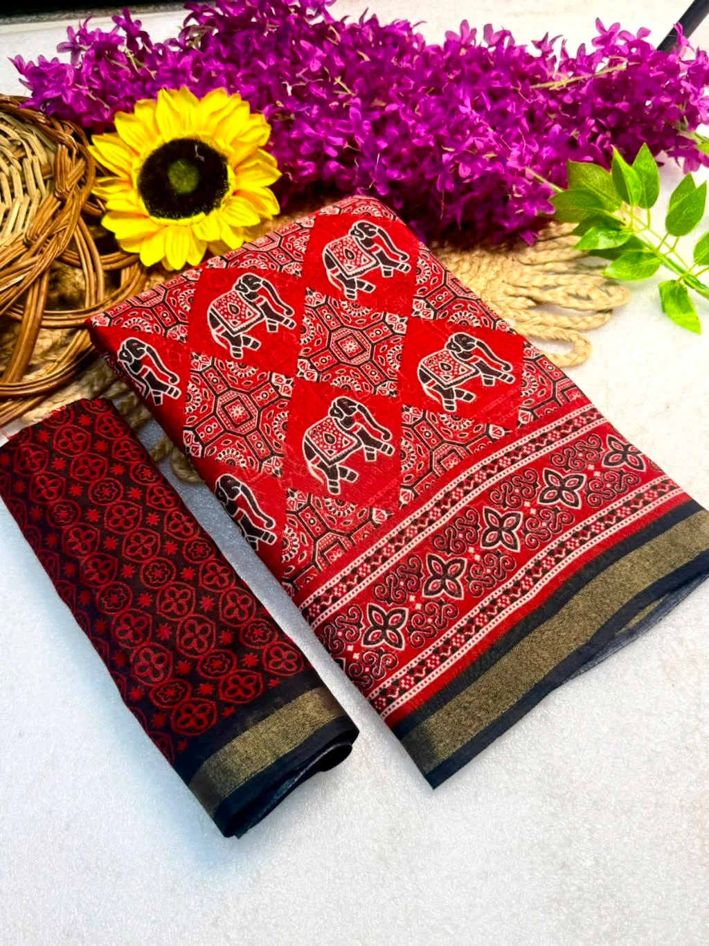 Soft Mul Mul Cotton Viscose Sarees 3