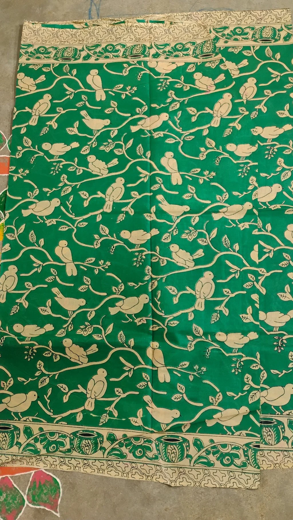 Pure Kalamkari Cotton Sarees thumbnail 2