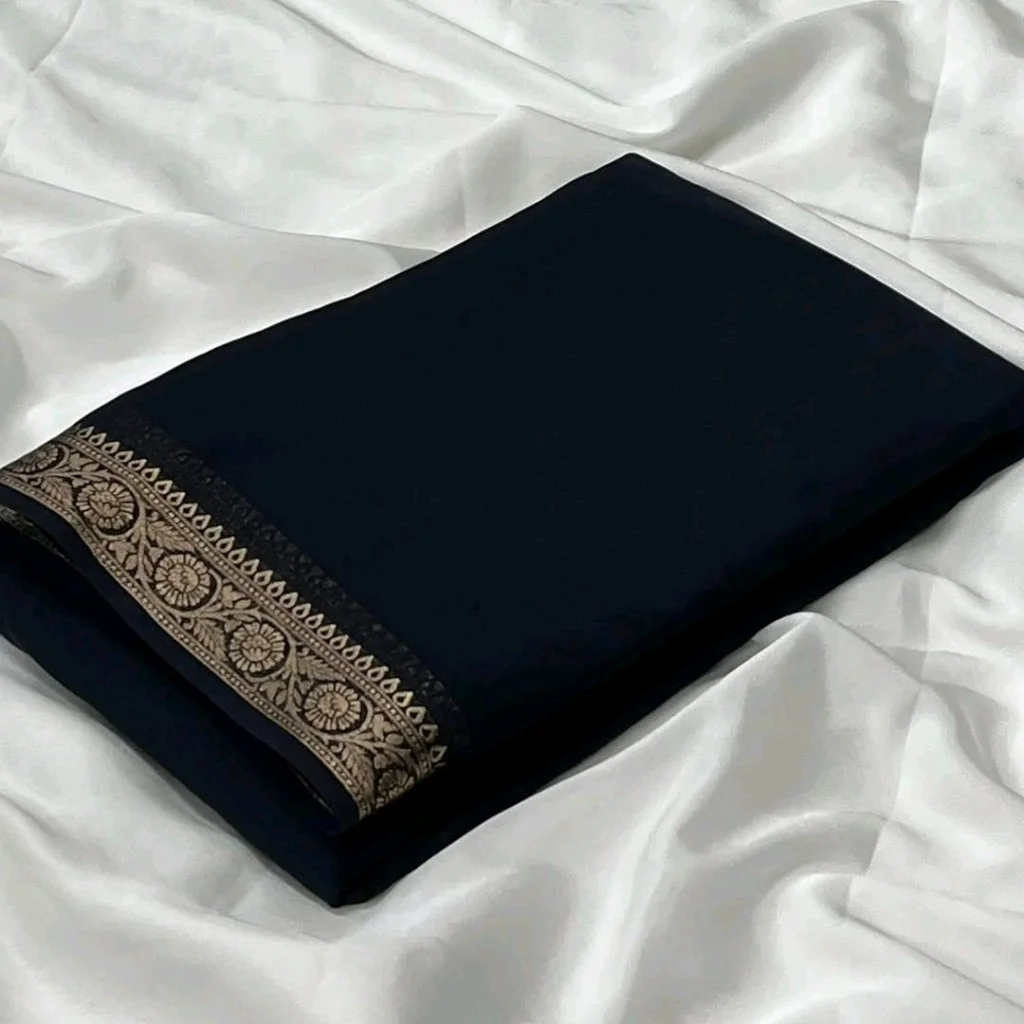 Semi Mysore Crepe Saree 10