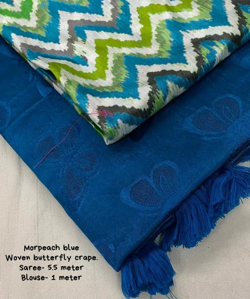 Bombay Crepe Sarees thumbnail 1