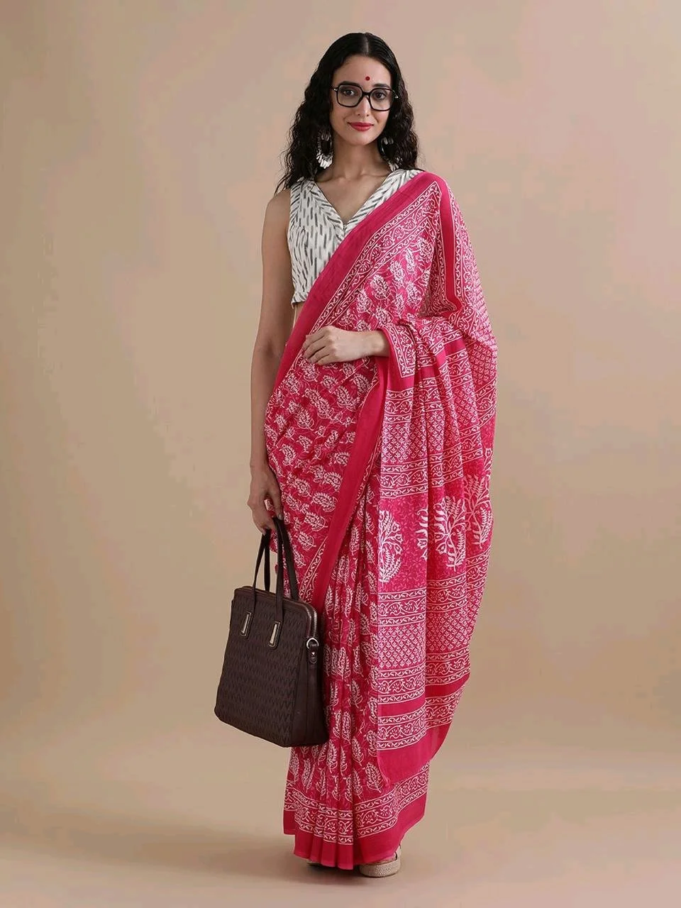New updateBagru Block Print Cotton mulmul Sarees With Running Blouse Fabric:- Pure Mulmul (9280)Saree:-5.5m+ Blouse:- 1mPrice:- 700 8