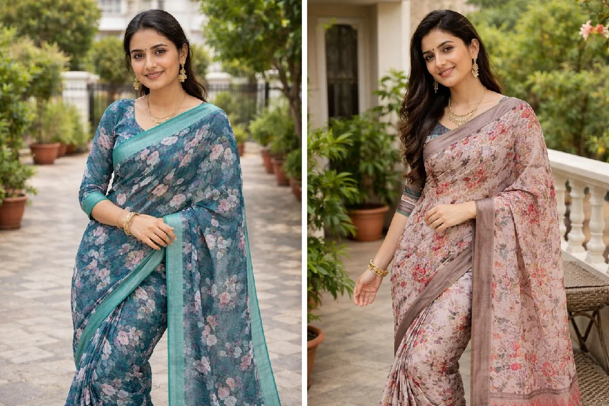 Lenin Cotton silk sarees 3