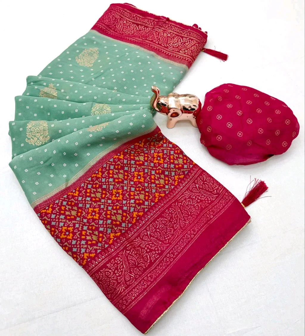 Viscose Georgette Sarees thumbnail 3
