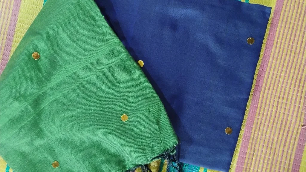 Royal Blue Kadhi Cotton Saree 2