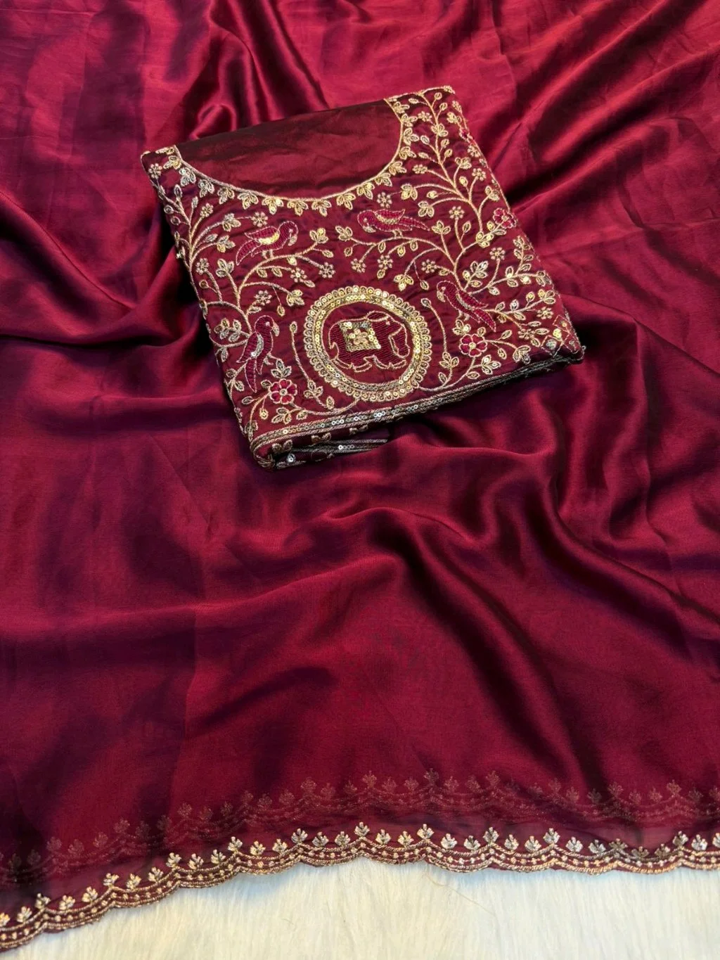 Soft Rangoli Silk Saree thumbnail 7