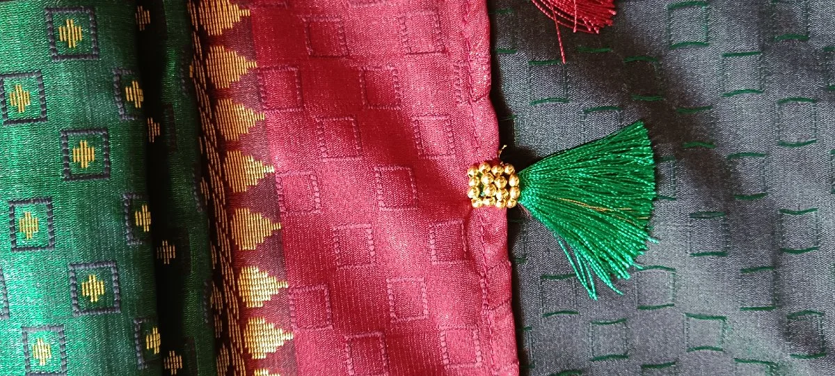 Premium Saree Tassels Work with Beads (service )customized thumbnail 4