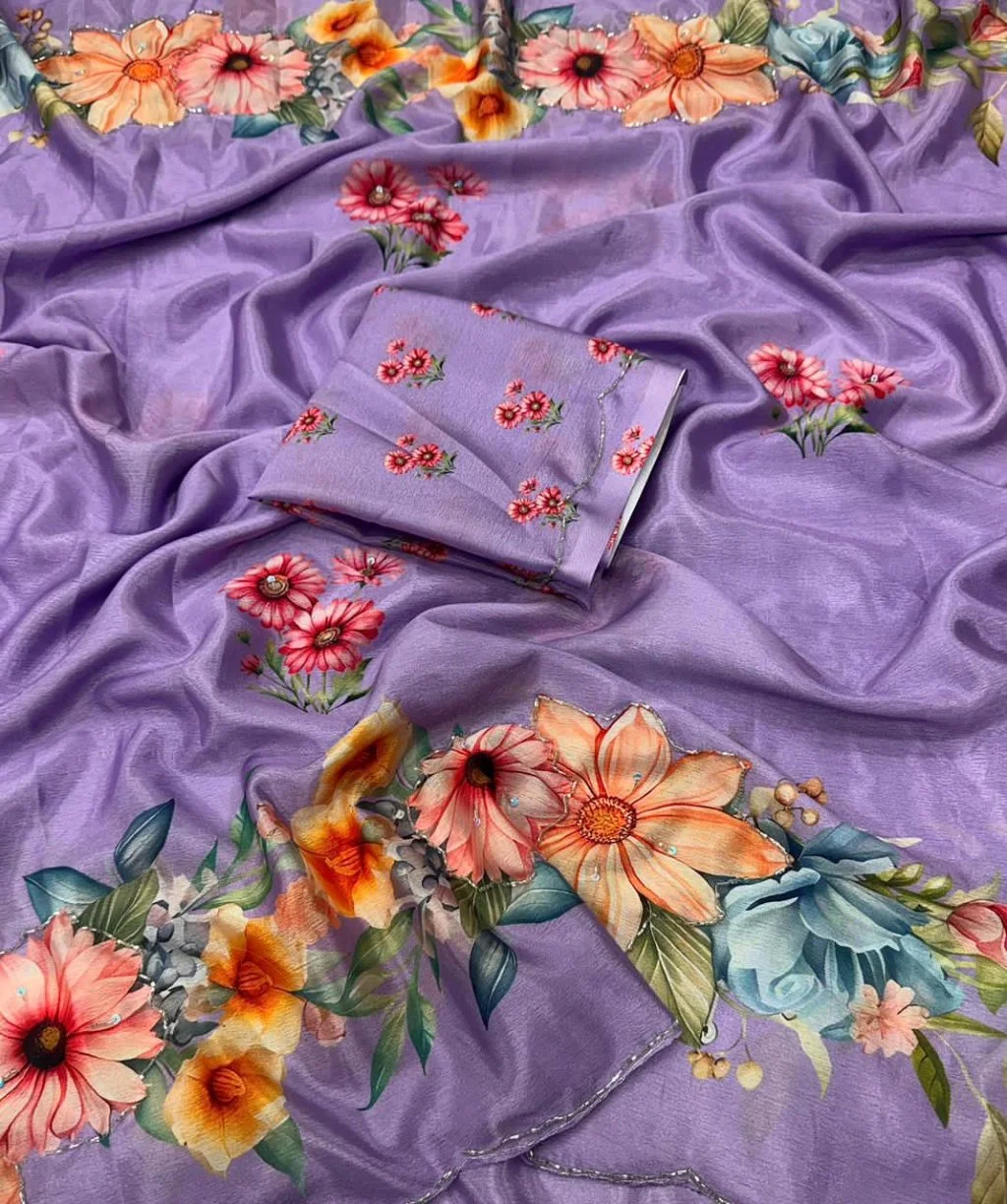 Soft Chiffon Silk Sarees thumbnail 8