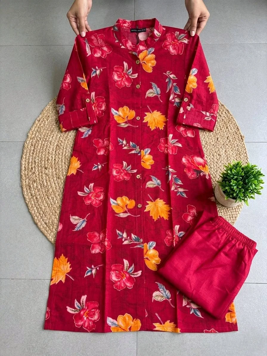 Floral Modal Kurta Set thumbnail 9