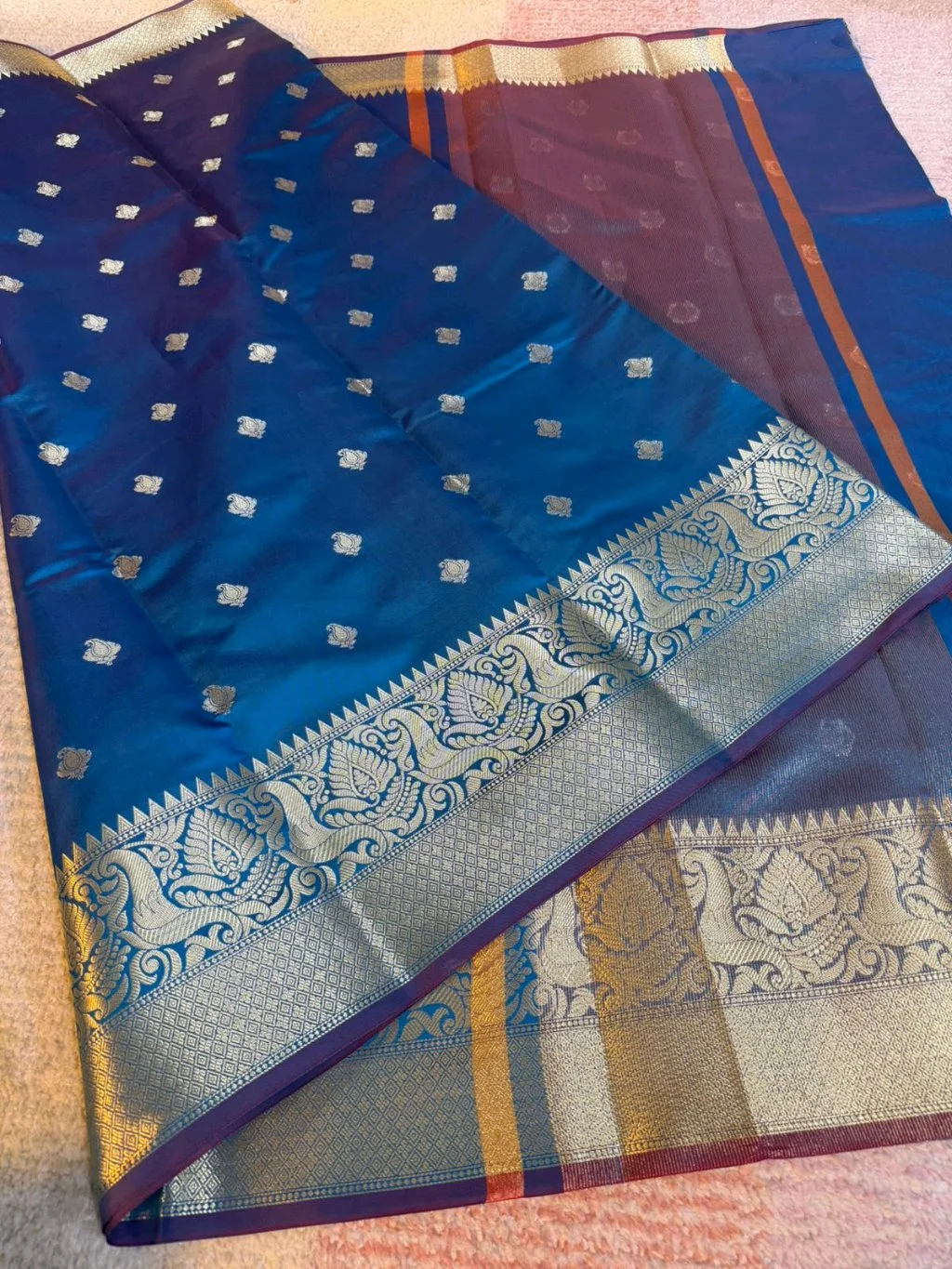 Semi Katan Soft Silk Banarasi Saree thumbnail 8