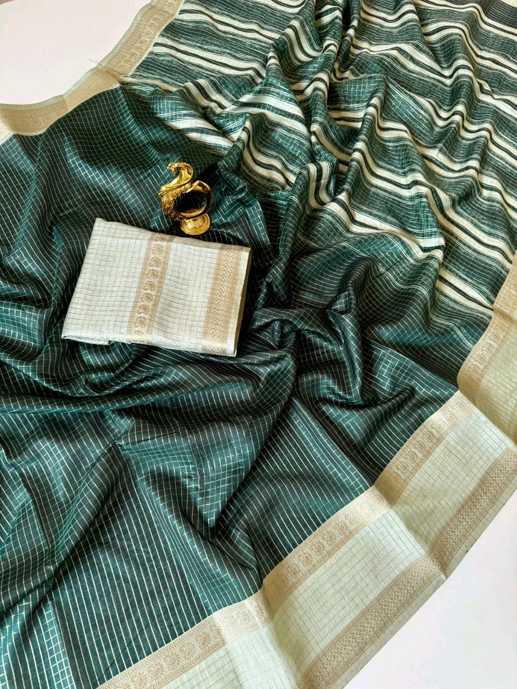 Pure Tusser Saree 9