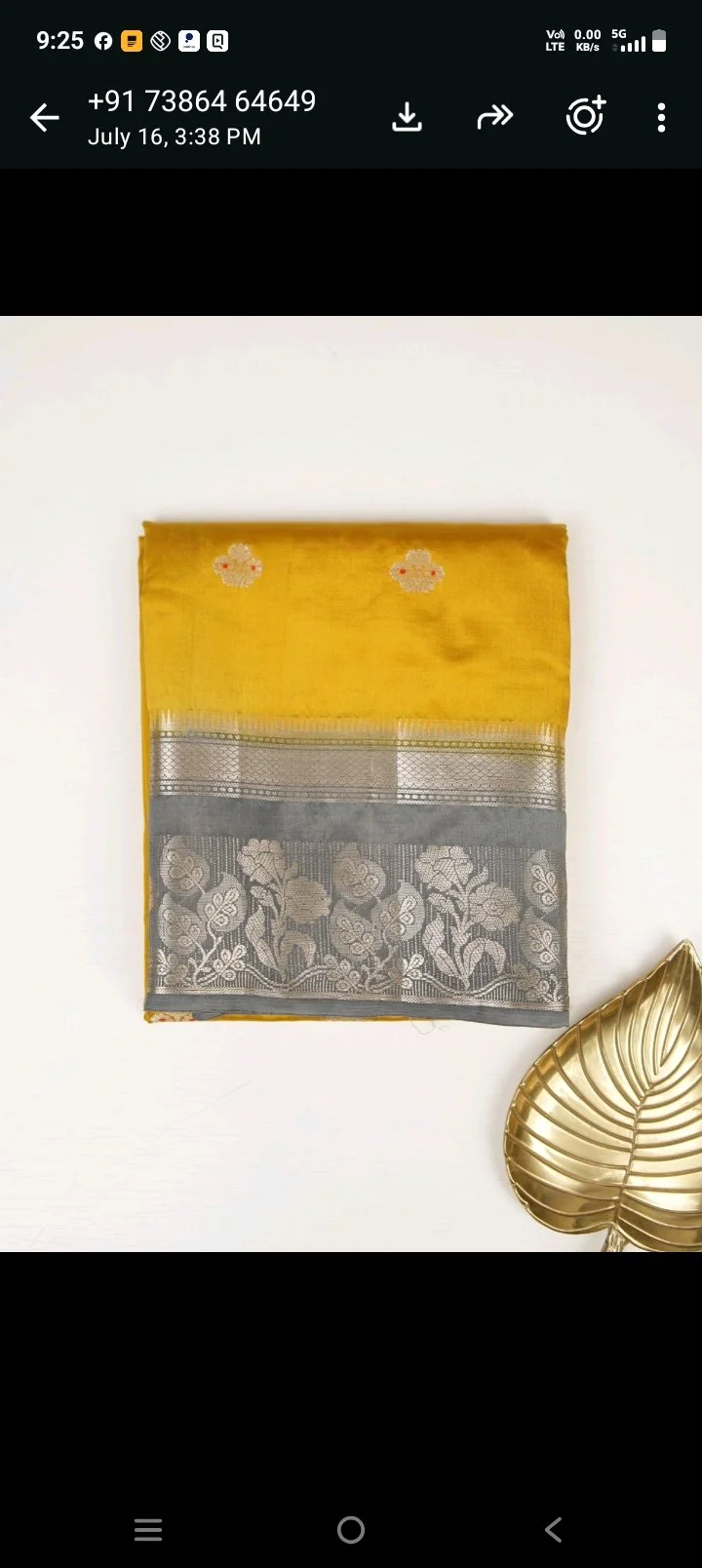 Cream and Maroon Silk Saree with Tree Motif Zari Border thumbnail 2