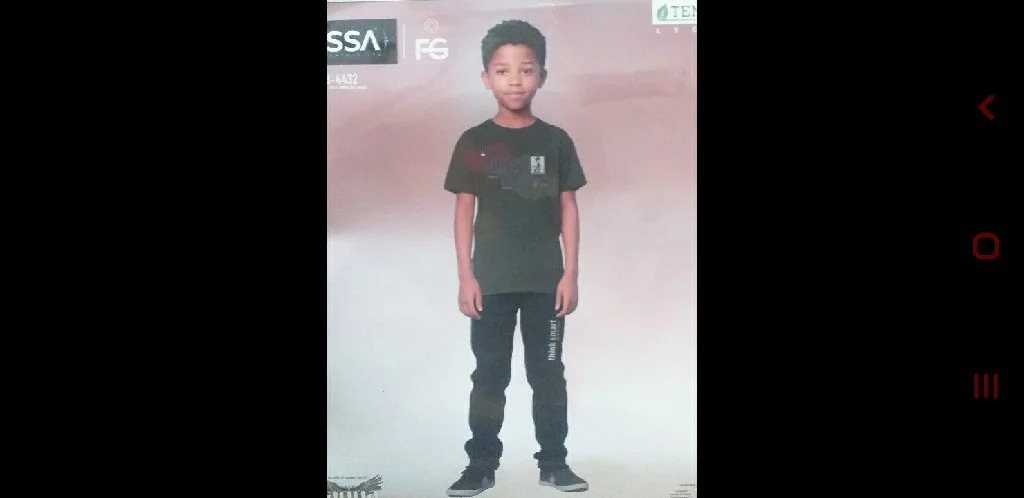 8-10 years Boys ESSA Dark Green Think Smart Print T-shirt and Track Pant Set