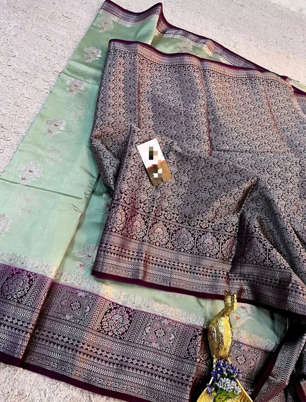 Banarasi Semi Katan Saree 4