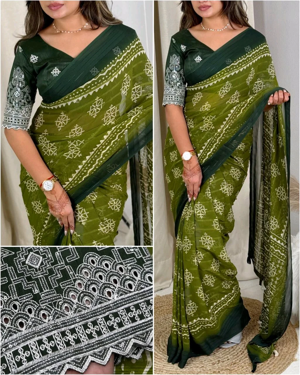 Heavy Georgette Saree 3