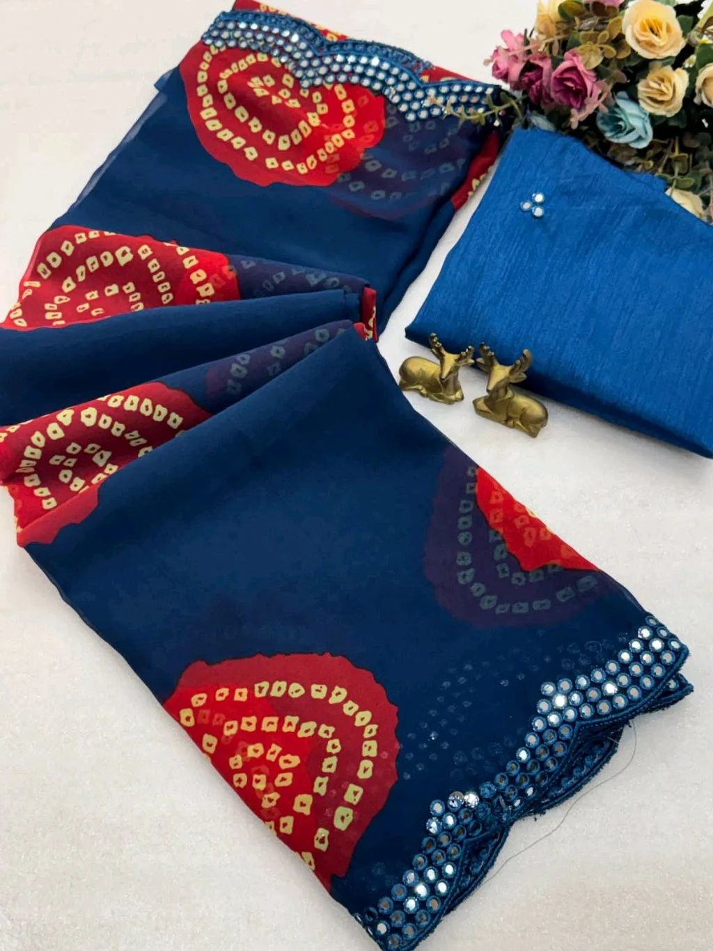 Bandhani Print Saree 2