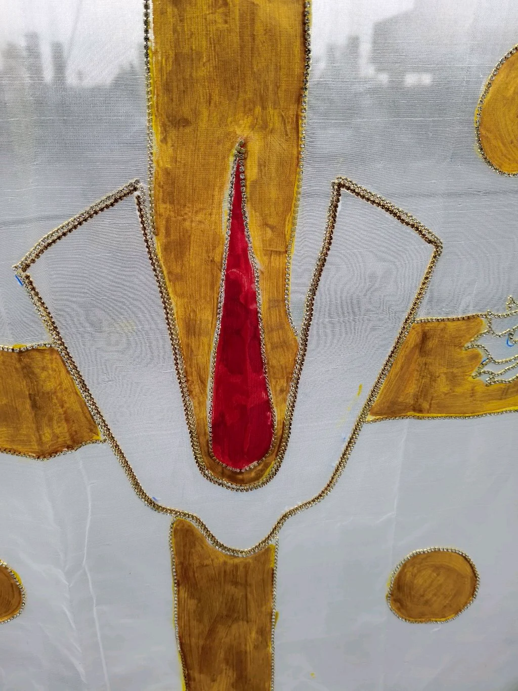 White Swastika and Vaishnava Symbols Adduthera For Indian Weading, thumbnail 3