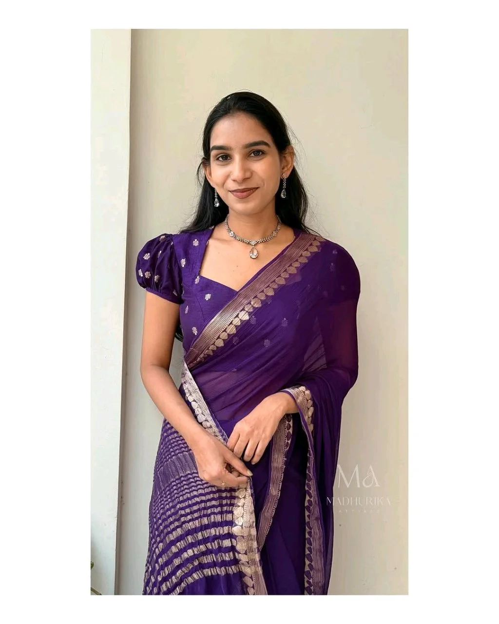 VISCOSE Georgette Saree 7