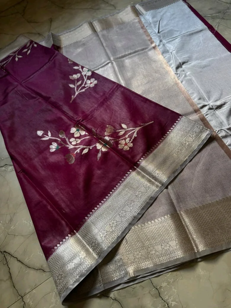 Katan Raw Mango Sarees 5